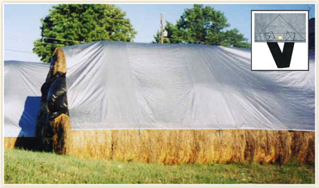 Applying Hay Tarps in Colder Weather for the Protection of Farming Crops