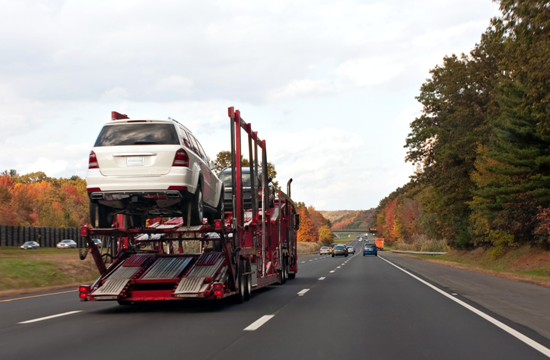Auto Haulers on Road
