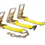 Ratchet straps with various hooks
