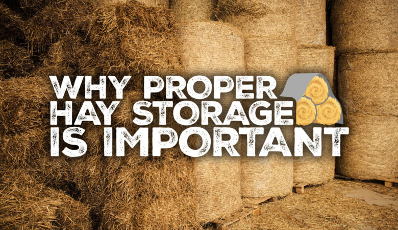 Hay Stacked inside a barn