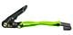 Auto Tie Down Straps w/ Flat Hook (High Visibility Green Webbing)