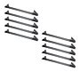 10 Pack Heavy Duty CR36-HD Coil Racks for Large Dunnage, 6 Gauge Steel, Grey, 1 Pc_Poly Bag, 4 Pc_Box Front Right Side View - Mytee Products