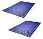 2 pk Heavy Duty 18oz Steel Tarp 16' x 24' - Blue-D ring Strap-Mytee Products