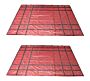 2 pkFlatbed Truck Tarps 18oz Steel Tarp 16' x 24' - Red -Front View-Mytee Products