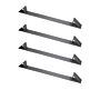 4 Pack Heavy Duty CR36-HD Coil Racks for Large Dunnage, 6 Gauge Steel, Grey, 1 Pc_Poly Bag, 4 Pc_Box Front Right Side View - Mytee Products