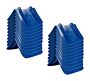 (20 Pack) 8x8x12_inch V-Style Corner Protectors Enhanced Tie-Down Protection in High-Density Polyethylene Front View-Mytee Products