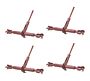 (4 Pack) Ratchets Turnbuckle Jaw-Jaw, 28K WLL -Mytee Products