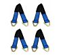 (4 Pack) 36" HD Axle Straps Car Hauler Tow Truck Wrecker Wheel Tie Down Strap