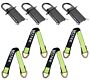 Trailer Stake Pocket D-Ring and 2 in. x 24 in. Axle Strap with Magnetic D-rings - Pack of 4 each - Config Image - Mytee Products1