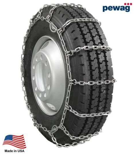 Pewag Square Link Tire Chain - Single For 22.5" tires (Set of 2) - Made in USA