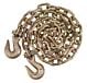 3/8" X 6' Grade 70 Transportation Chain with grab hooks on each end and WLL 6,600 lbs - Mytee Products