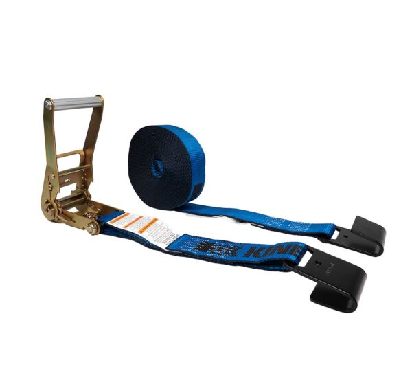 2” x 30’ Kinedyne Blue Ratchet Strap with Flat Hook - Mytee Products 2” x 30’ Kinedyne Blue Ratchet Strap with Flat Hook - Mytee Products
