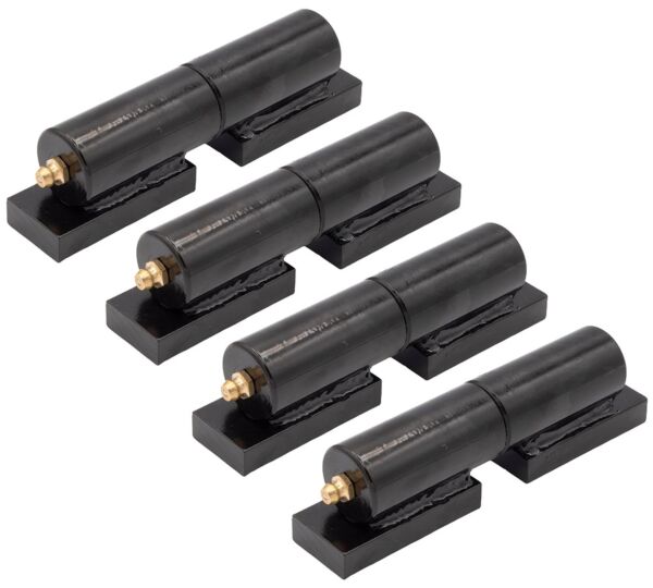 5_ Heavy-duty Gate Barrel Hinge, Weld-on, Black Powder Coated, 450 lbs Capacity - 4pk Image - Mytee Products