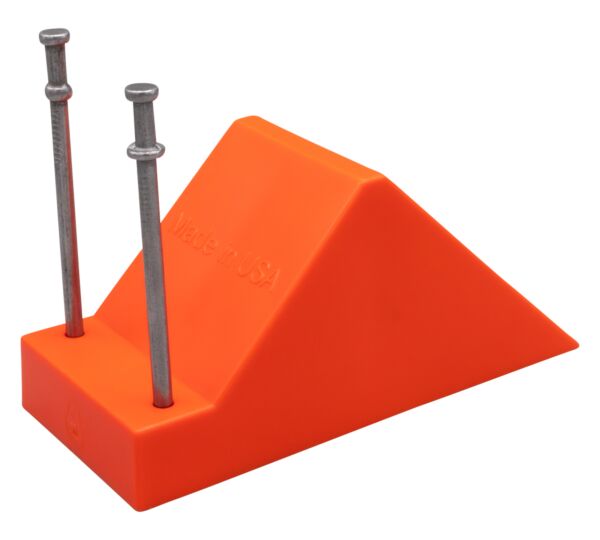 5_ Plastic Pipe Chocks for Pipe Wedging - Durable and Secure, Up to 16_ Pipes Right Top Side View - Mytee Products