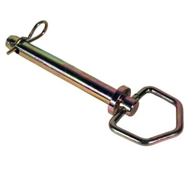 5 by 8 inch AgraLink Cold Forged Swivel Hitch Pins and Clips in Various Sizes, Trailer Hitch Pin Front View-Mytee Products