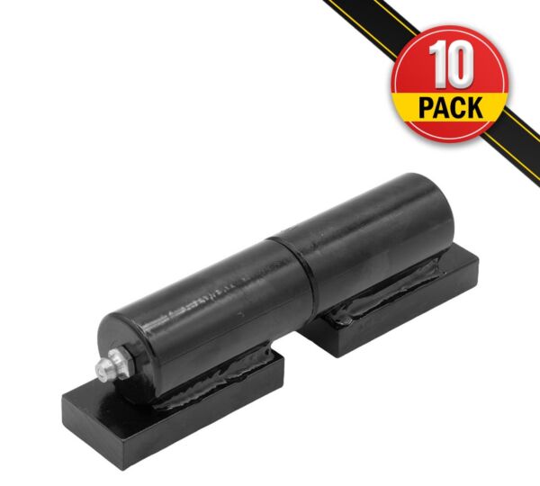 7_ Heavy-duty Gate Barrel Hinge, Weld-on, Black Powder Coated, 900 lbs Capacity - 10 pk - Mytee Products