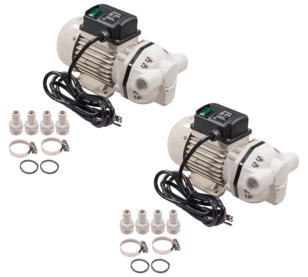 (2 Pack) Electric DEF Transfer Pump with Power Cord, 115V, 60 Hz, 10.5 US GPM Flow Rate - Mytee Products