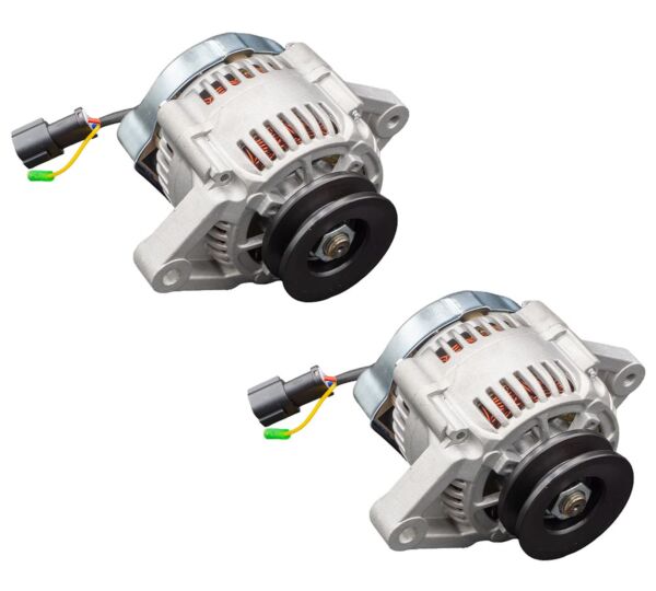 (2 Pack) Heavy-Duty Alternator of 60A Fits Perkins, Caterpillar, Replaces 185046470, 93097, AM809216, ALT30097, 101211-2951, 96-101-21K OEM - Mytee Products1