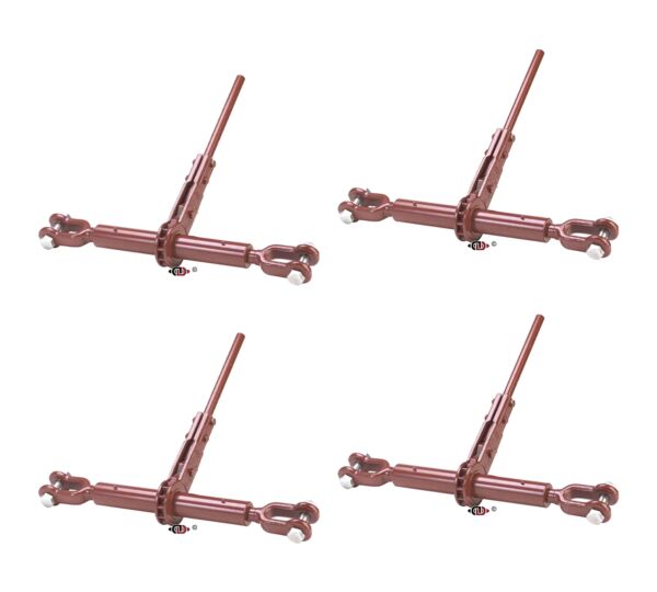(4 Pack) Ratchets Turnbuckle Jaw-Jaw, 28K WLL -Mytee Products