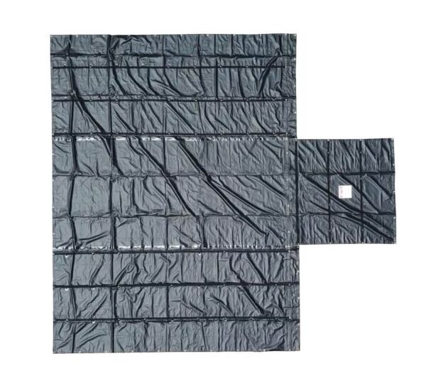 Airbag Parachute Fabric Heavy Duty 14oz Lumber Tarp 20x20 (6' Drop with 6' x 8' Flap) - Black - New main Image - Mytee Products Airbag Parachute Fabric Heavy Duty 14oz Lumber Tarp 20x20 (6' Drop with 6' x 8' Flap) - Black - New main Image - Mytee Products