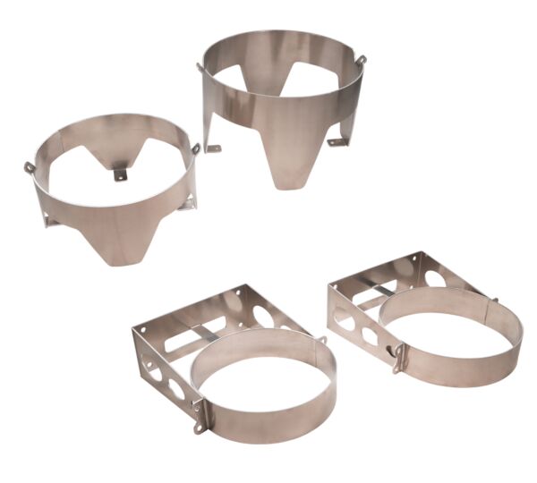 Aluminum Carrier Trash Can Mount Vertical and Horizental VIew - Mytee Products Aluminum Carrier Trash Can Mount Vertical and Horizental VIew - Mytee Products