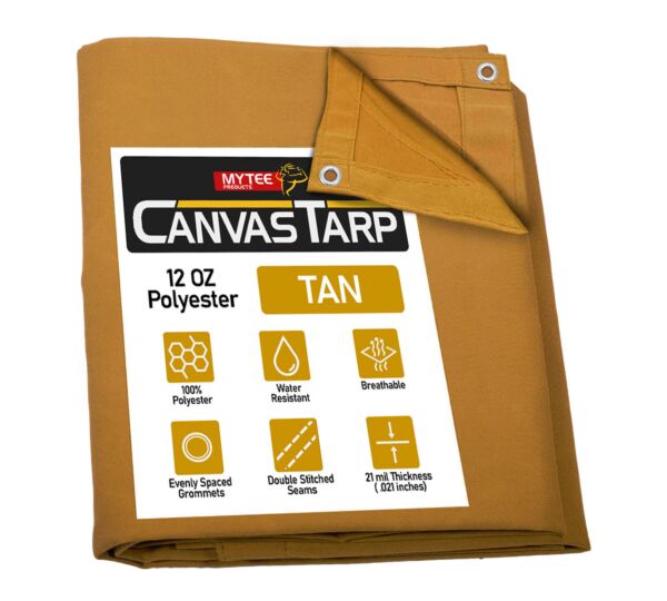 Canvas Tarps - Tan Mytee Products Canvas Tarps - Tan Mytee Products
