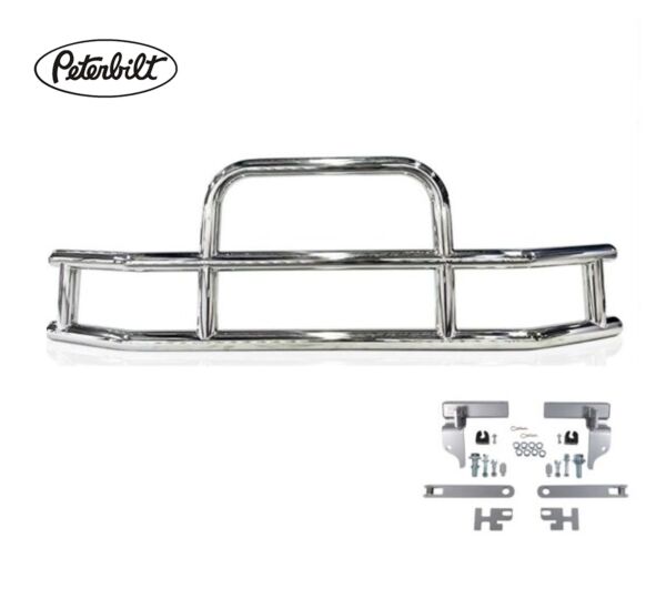 Deer Grille Guards with Brackets Compatible with Peterbilt 2022 Brackets KIT Logo View-Mytee Products Deer Grille Guards with Brackets Compatible with Peterbilt 2022 Brackets KIT Logo View-Mytee Products