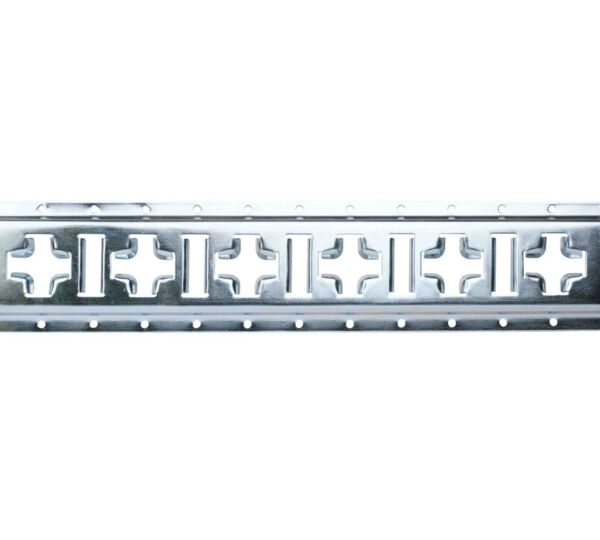 Horizontal and Vertical Cross Style E Track 5 ft. Galvanized - New main image - Mytee Products