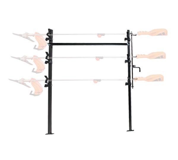 3-Place Snap-In Lockable Trimmer Rack for Landscape Truck & Trailer Full Front Angle - Mytee Products 3-Place Snap-In Lockable Trimmer Rack for Landscape Truck & Trailer Full Front Angle - Mytee Products