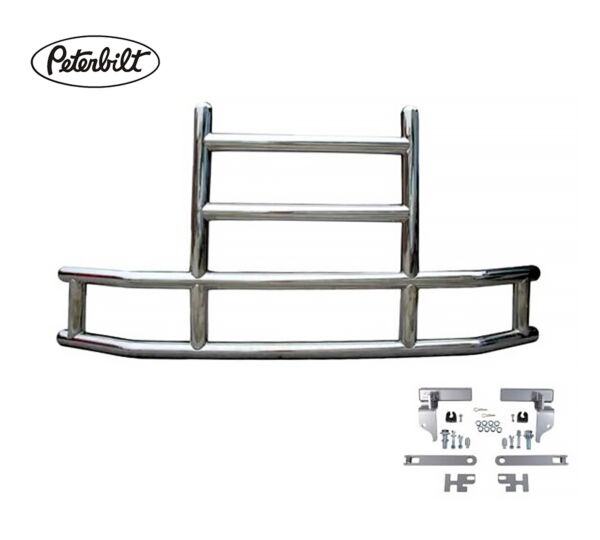 Medium Deer Grille Guards with Brackets Compatible with Peterbuilt 2022 Brackets KIT Logo View-Mytee Products Medium Deer Grille Guards with Brackets Compatible with Peterbuilt 2022 Brackets KIT Logo View-Mytee Products