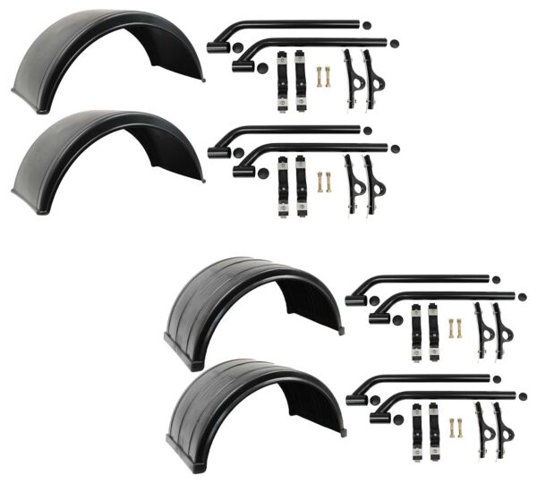 Poly, Plastic, Polymer TRUCK FENDERS & MOUNTING BRACKETS - fits 19.5"/24.5" Wheels Main View - Mytee Products Poly, Plastic, Polymer TRUCK FENDERS & MOUNTING BRACKETS - fits 19.5"/24.5" Wheels Main View - Mytee Products