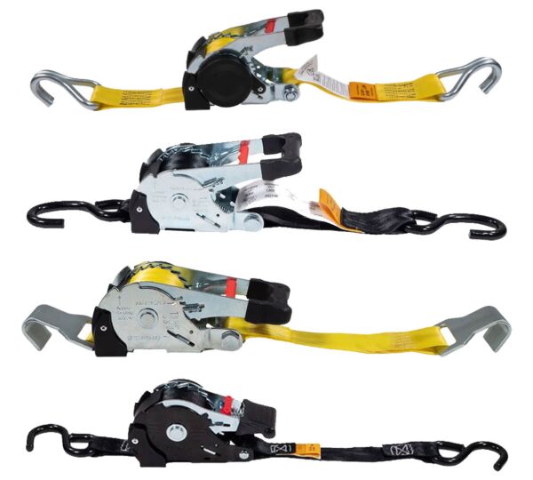 Retractable Ratchet Tie Down Strap - New main image- Mytee Products Retractable Ratchet Tie Down Strap - New main image- Mytee Products