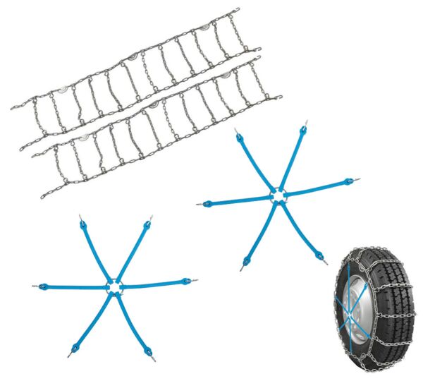 Rubber Spider Bungee 21 Inch with Snow Tire Chains Fits 22.5in. Rim Dia. Tires - Main Image new - Mytee Products