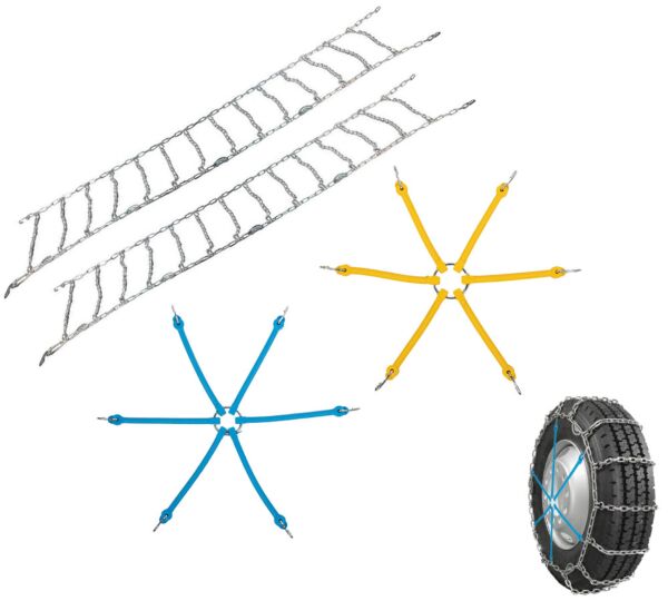 Rubber Spider Bungee with Twist Link Tire Chain - Config image - Mytee Products Rubber Spider Bungee with Twist Link Tire Chain - Config image - Mytee Products