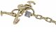 5/16"x 6' Long Shank 8" J Hook Tow Chain w/ RTJ Cluster & Grab Hook