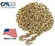 5/16" x 16'  G70 NACM Long Link Transport Chains with Grab Hook & 4700WLL, Made in USA -Columbus McKinnon-Mytee Products