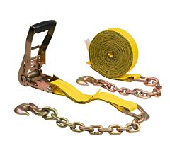 2 in. x 30 ft. Ratchet Strap with Chain Anchor