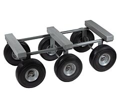40" x 22" Six Wheel All Terrain Dolly - 1,200 lbs WLL, 10" Casters - Mytee Products