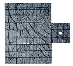 Airbag / Parachute Fabric Ultra Light Lumber Tarp 24x27 (8' Drop) - Black