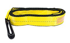 2" x 20' Twisted Eye & Eye Sling 2-Ply Vertical Rated Capacity: 6,400 WLL, Choker Rated Capacity: 5,000 WLL, Basket 90 Degree Rated Capacity,12,800 WLL-Mytee Products