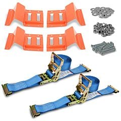 E-Track Wheel Chock and Strap Kit 