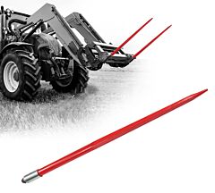 Hay Spear of 3,000 lbs Load Capacity & Red Powder Coated - Main Image View - Mytee Products