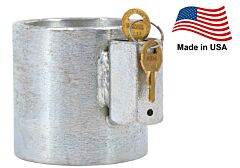 Heavy Duty Chrome King Pin Lock 2.90" Diameter - Made in USA