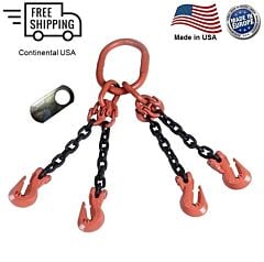 Chain Sling G100 4-Leg Cradle Clevis Grab Hook