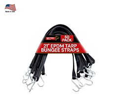 EPDM Tarp Bungee Straps, Made in USA Main Image View 9 - Mytee Products