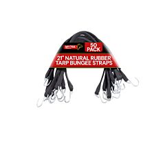 Natural Rubber Tarp Bungee Straps Crimped Hooks -50 Pack- Material Information - Mytee Products