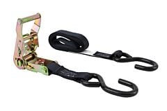 1" x 6' Ratchet Straps with S-Hook Motorcycle Tie Down