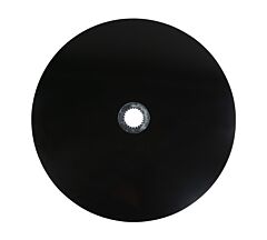 Smooth Surface HDPE Slip-on Spacer Rings, 5mm Thickness, 32_ Outer Diameter, 5_16_ Inner Diameter - Zinc-Coated Steel Clip Front View - Mytee Products