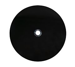 Smooth Surface HDPE Slip-on Spacer Rings, 5mm Thickness, 36_ Outer Diameter, 5_16_ Inner Diameter - Zinc-Coated Steel Clip Front View - Mytee Products