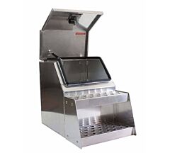 24.5" X 28.4" X 18" Truck Saddle Tool Box with Open Wide Aluminum Step Box Design-Mytee Products